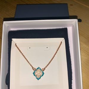 Gold/Teal Necklace